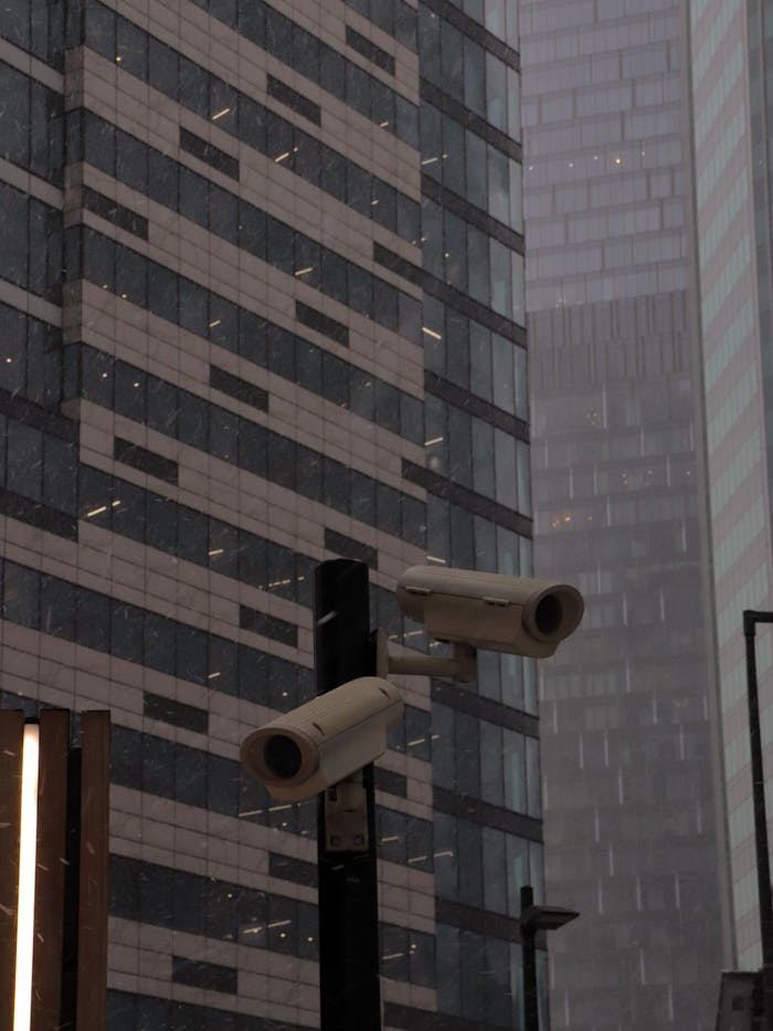 CCTV Cameras in a City